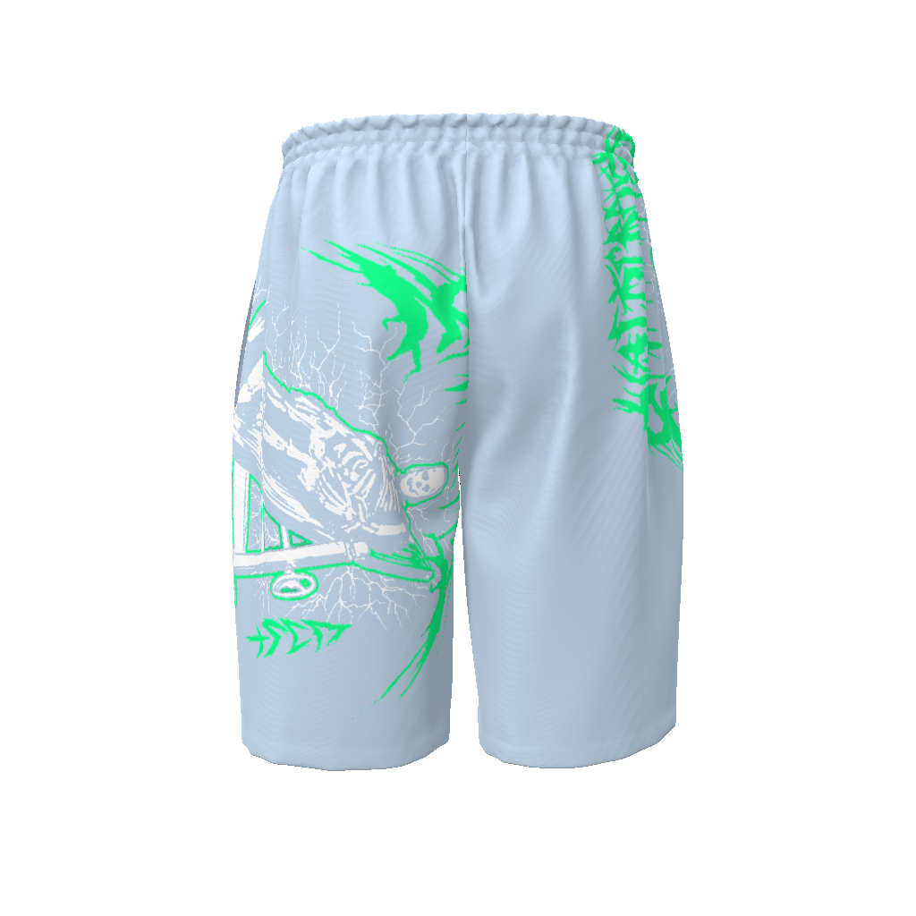 Green Flushed Beach Shorts