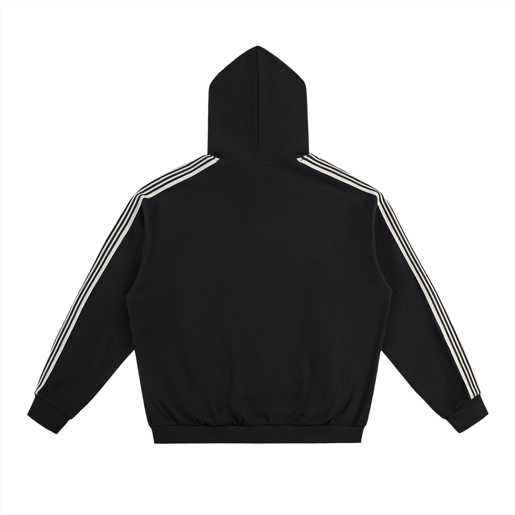 IM RICH BITCH - Side Stripe Drop-Shoulder Hoodie