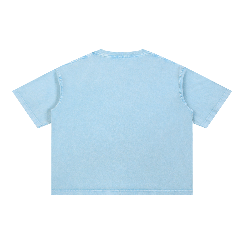 M2M Mineral Wash Boxy Cotton T-Shirt