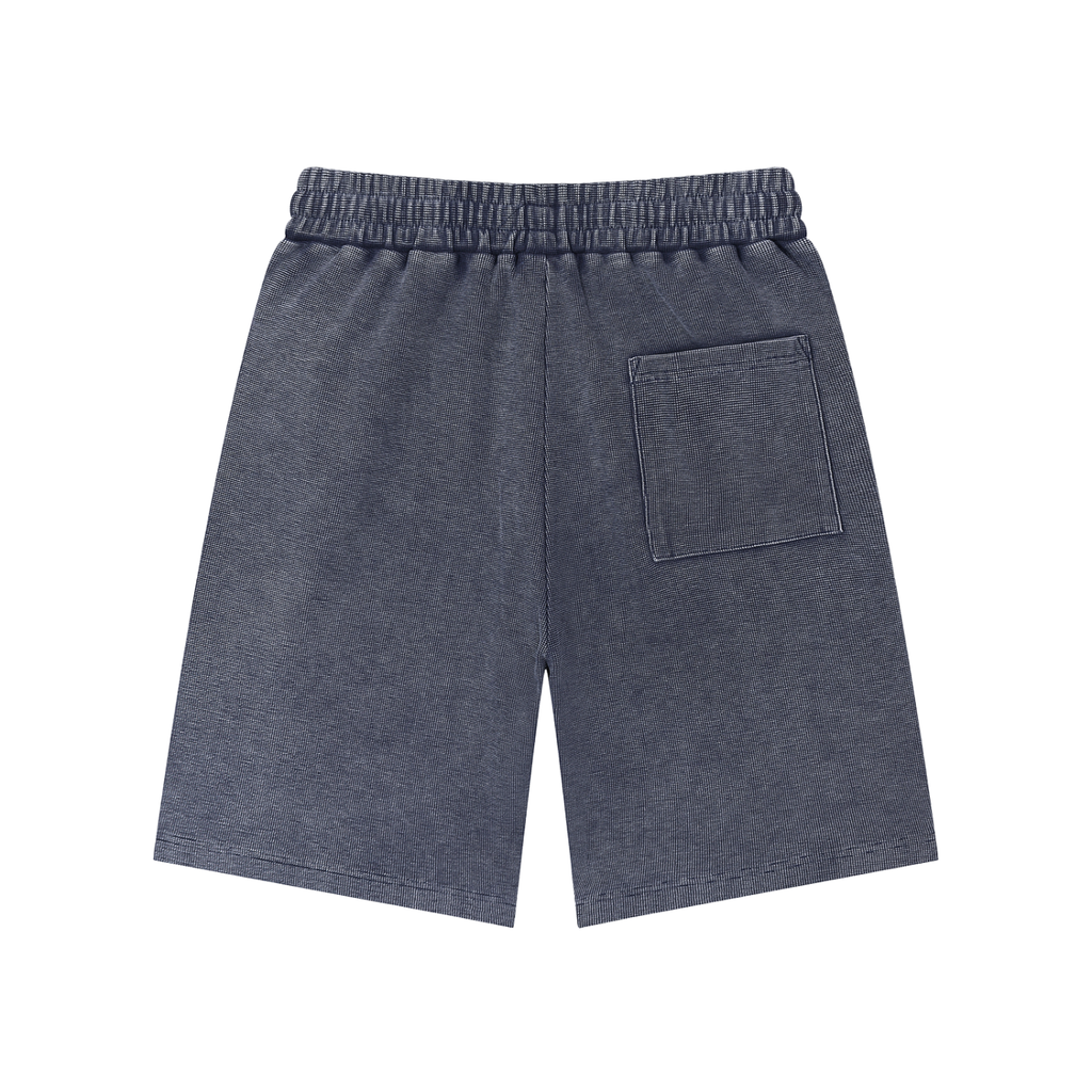M2M Mineral Wash Waffle Knit Shorts