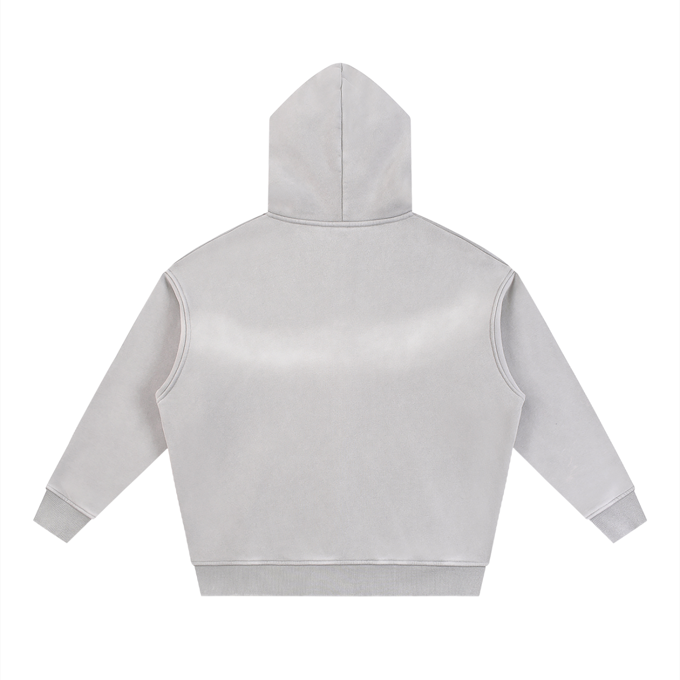 M2M Sunfade Two-way Zipper Boxy Fleece Hoodie
