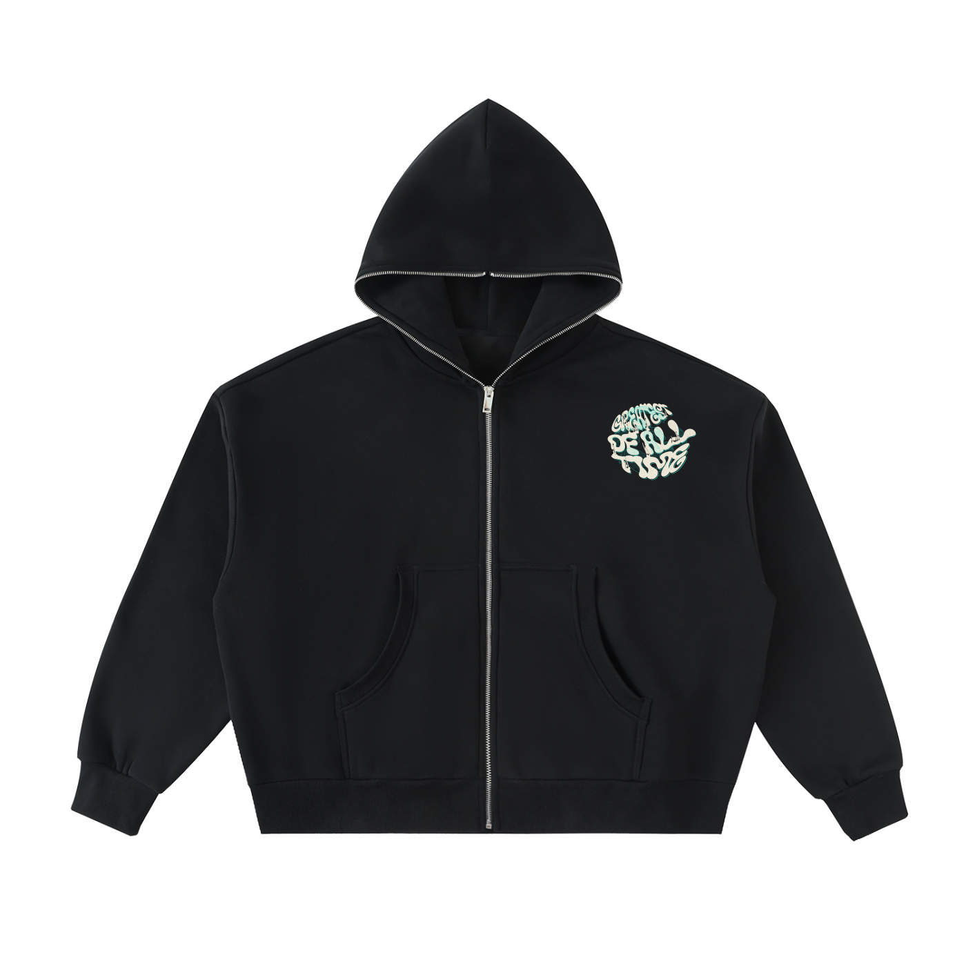 Goated Full-Zip Boxy Hoodie