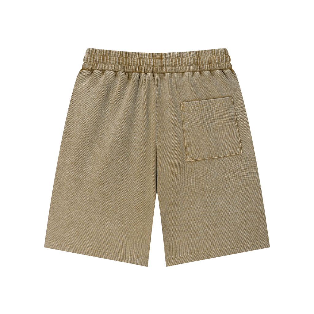 M2M Mineral Wash Waffle Knit Shorts
