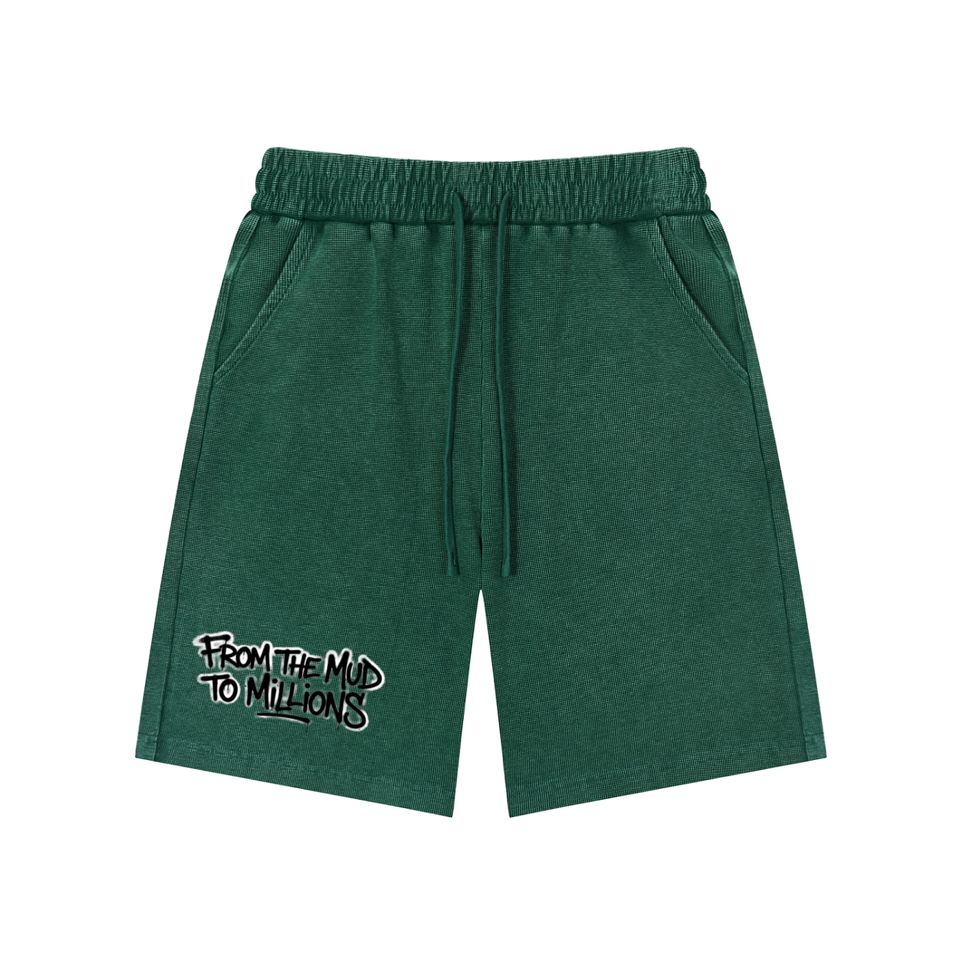 M2M Mineral Wash Waffle Knit Shorts