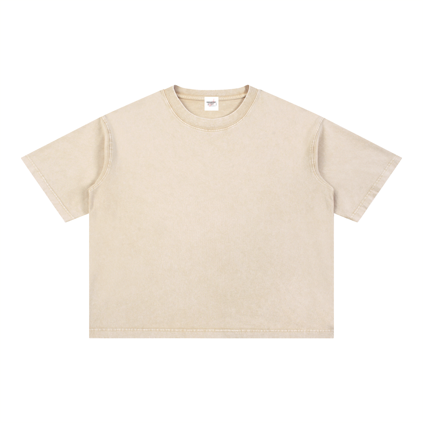 M2M Mineral Wash Boxy Cotton T-Shirt
