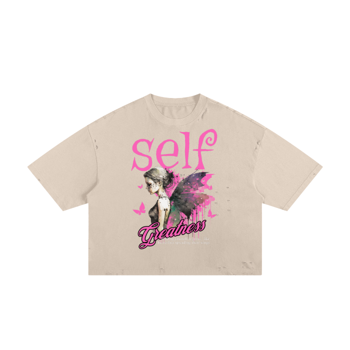 Self Greatness Classic Boxy Tee - 250 GSM