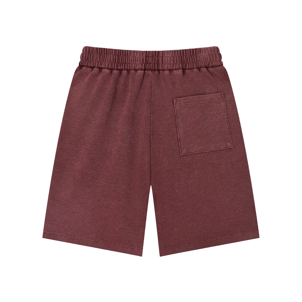 M2M Mineral Wash Waffle Knit Shorts