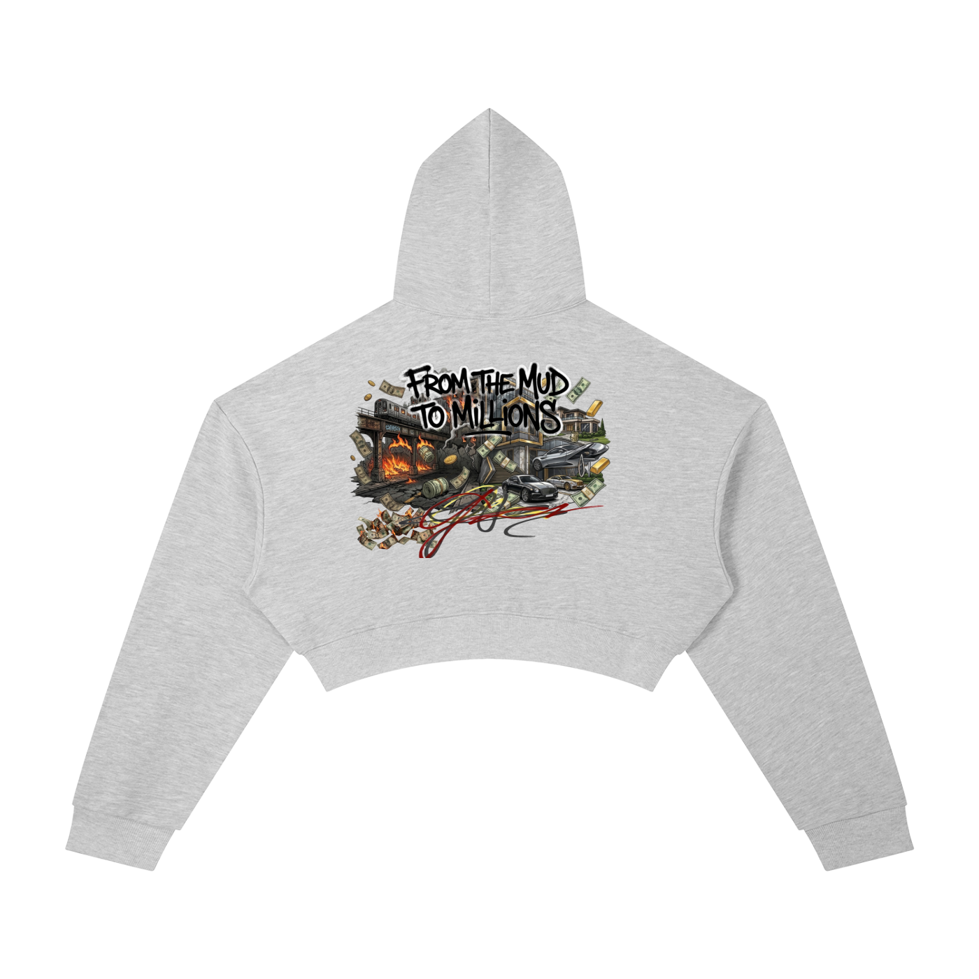 M2M Essential Cropped Hoodie