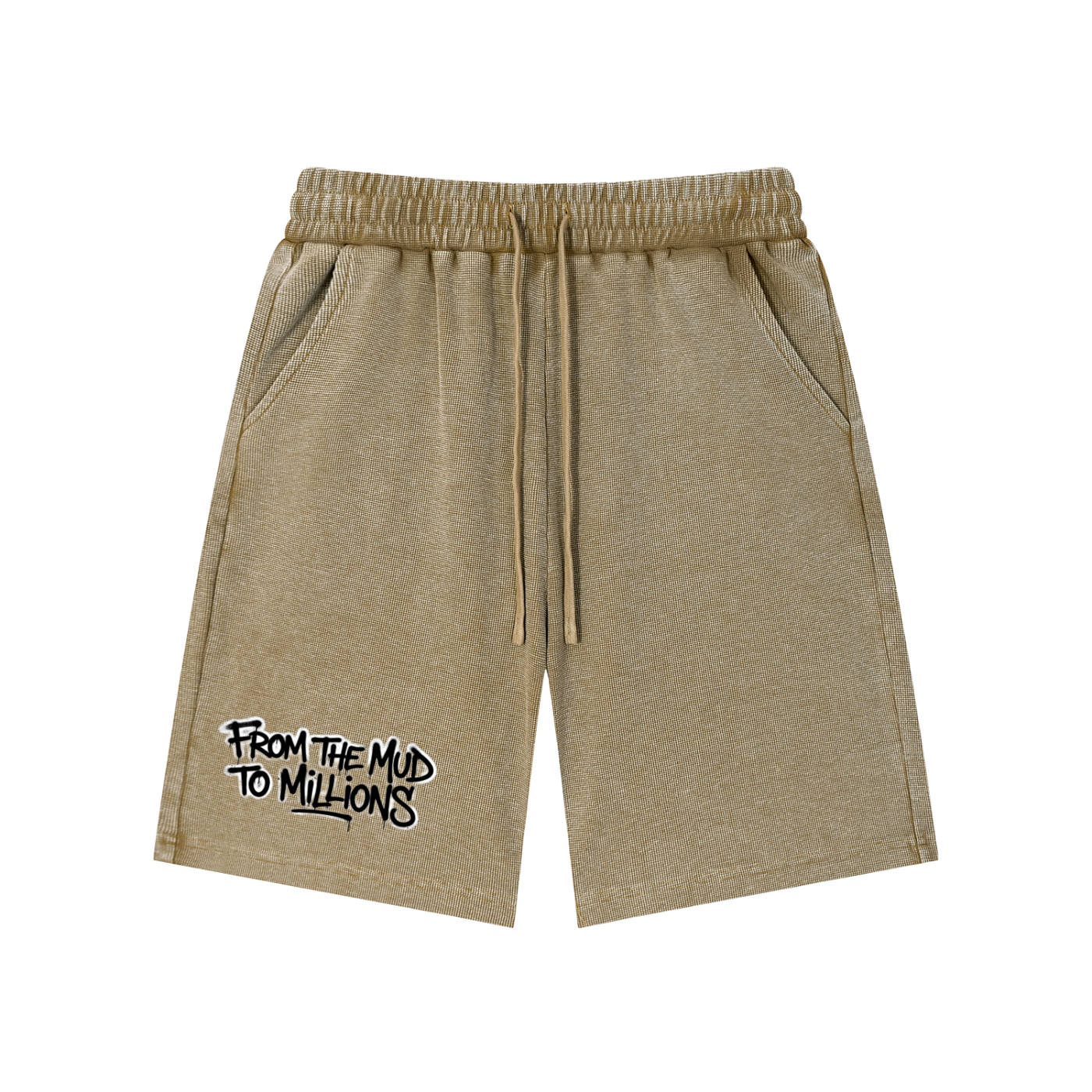 M2M Mineral Wash Waffle Knit Shorts